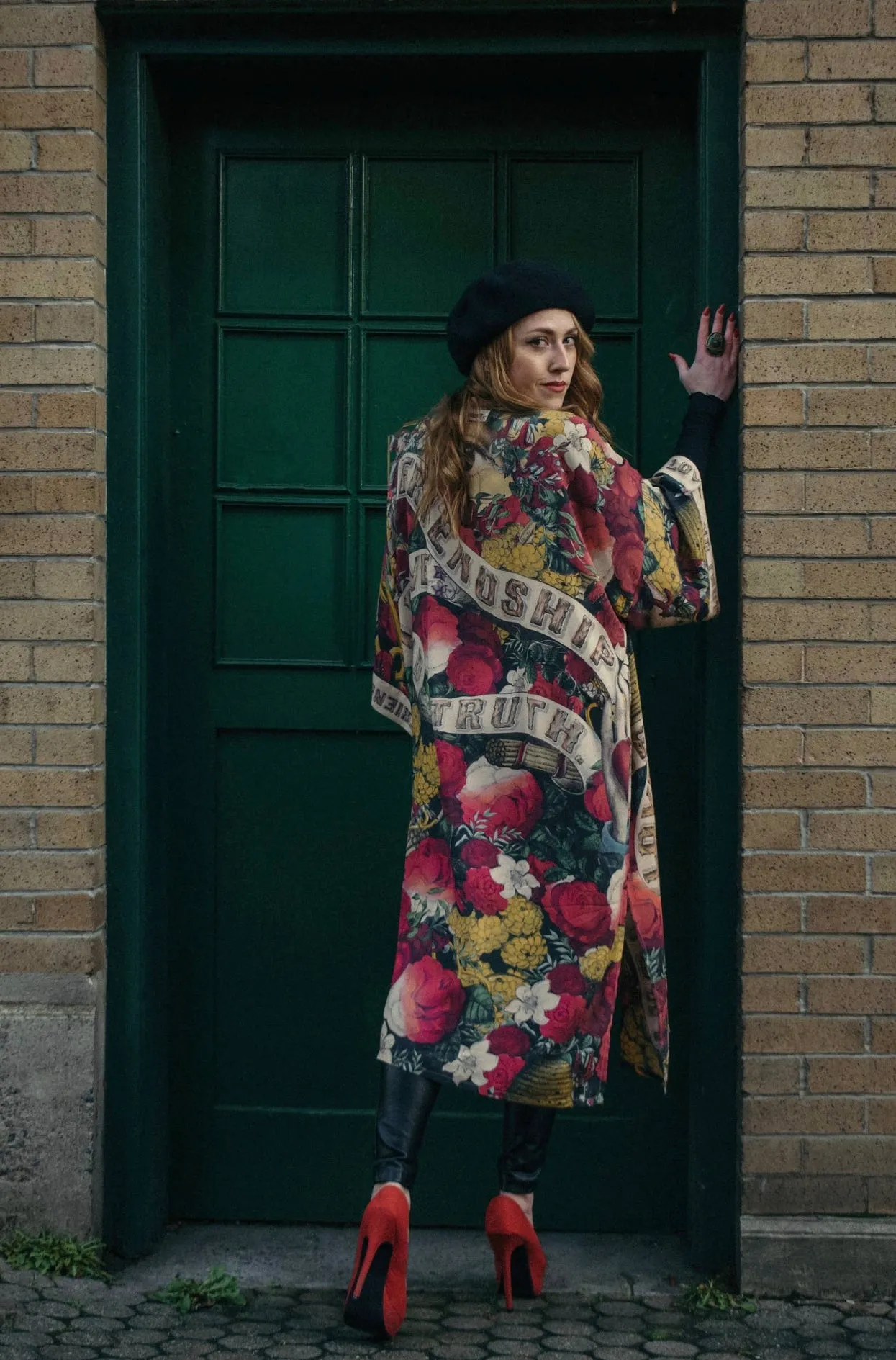 Friendship Love Truth Kimono Duster Coat