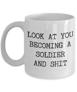Future Soldier Mug Gift Idea For Newly Enlisted Soldier Coffee Cup Soldier Graduation Gifts Soldier To Be Soldier In Training