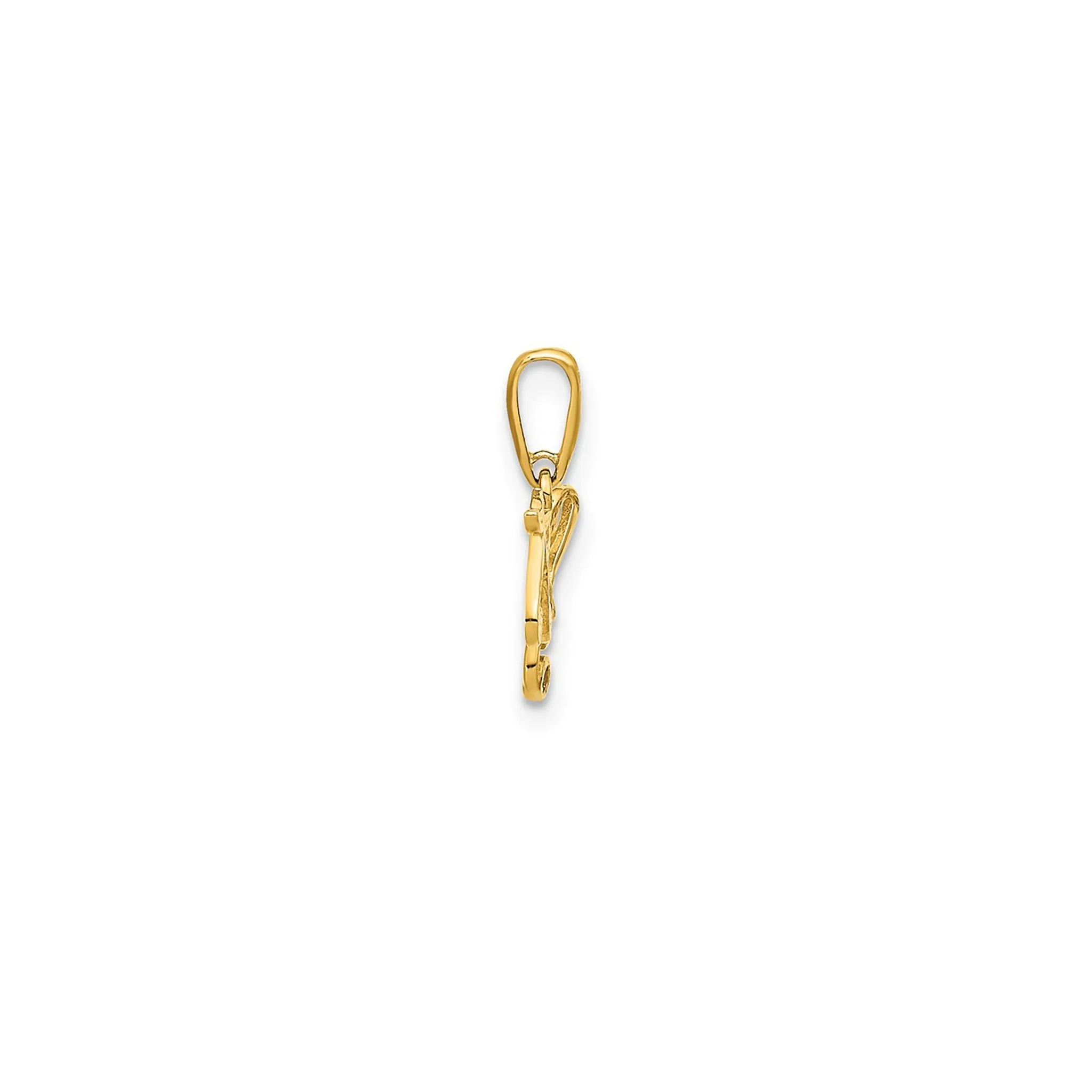 Glossy Music Notes Pendant (14K)