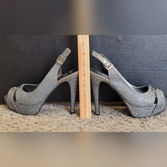 Guess - Glitter Ankle Strap Heels