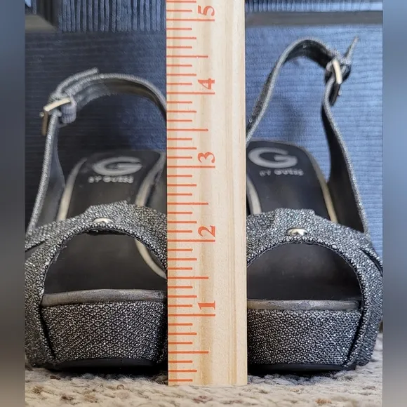 Guess - Glitter Ankle Strap Heels