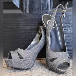 Guess - Glitter Ankle Strap Heels