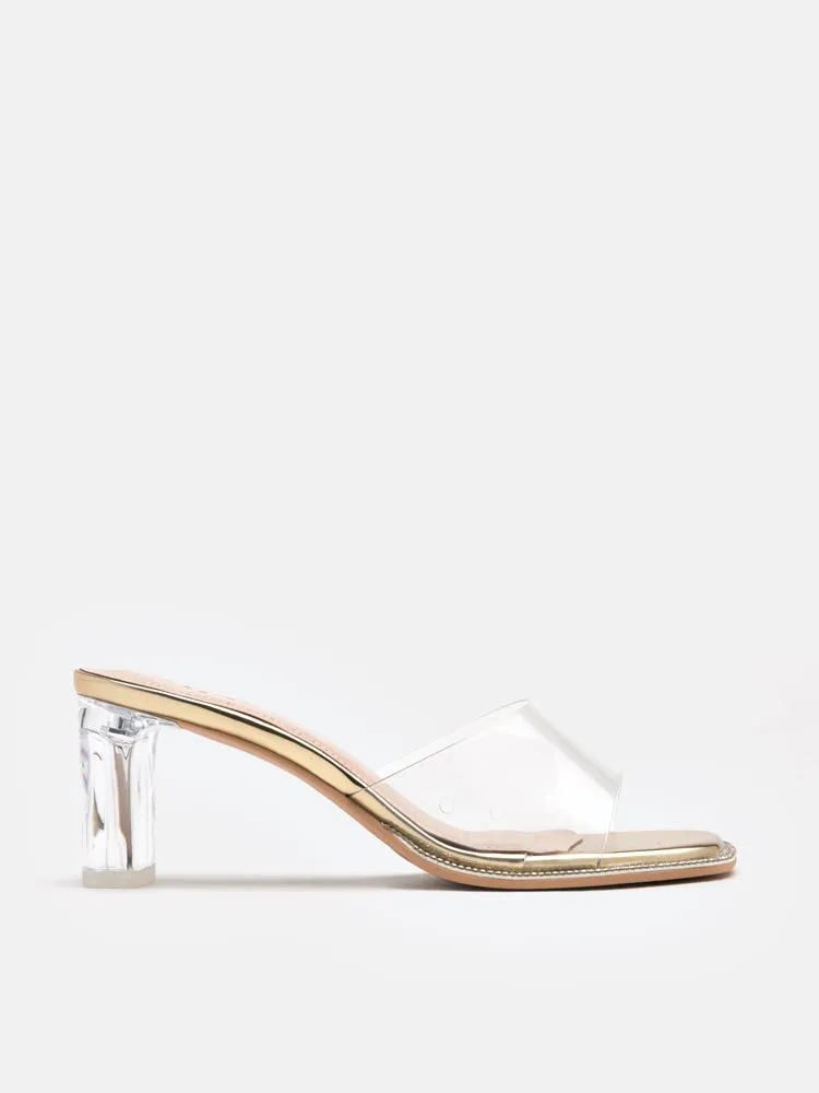Gwen Jelly Mule Heels