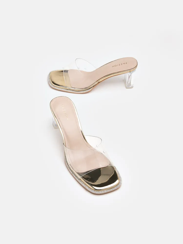 Gwen Jelly Mule Heels