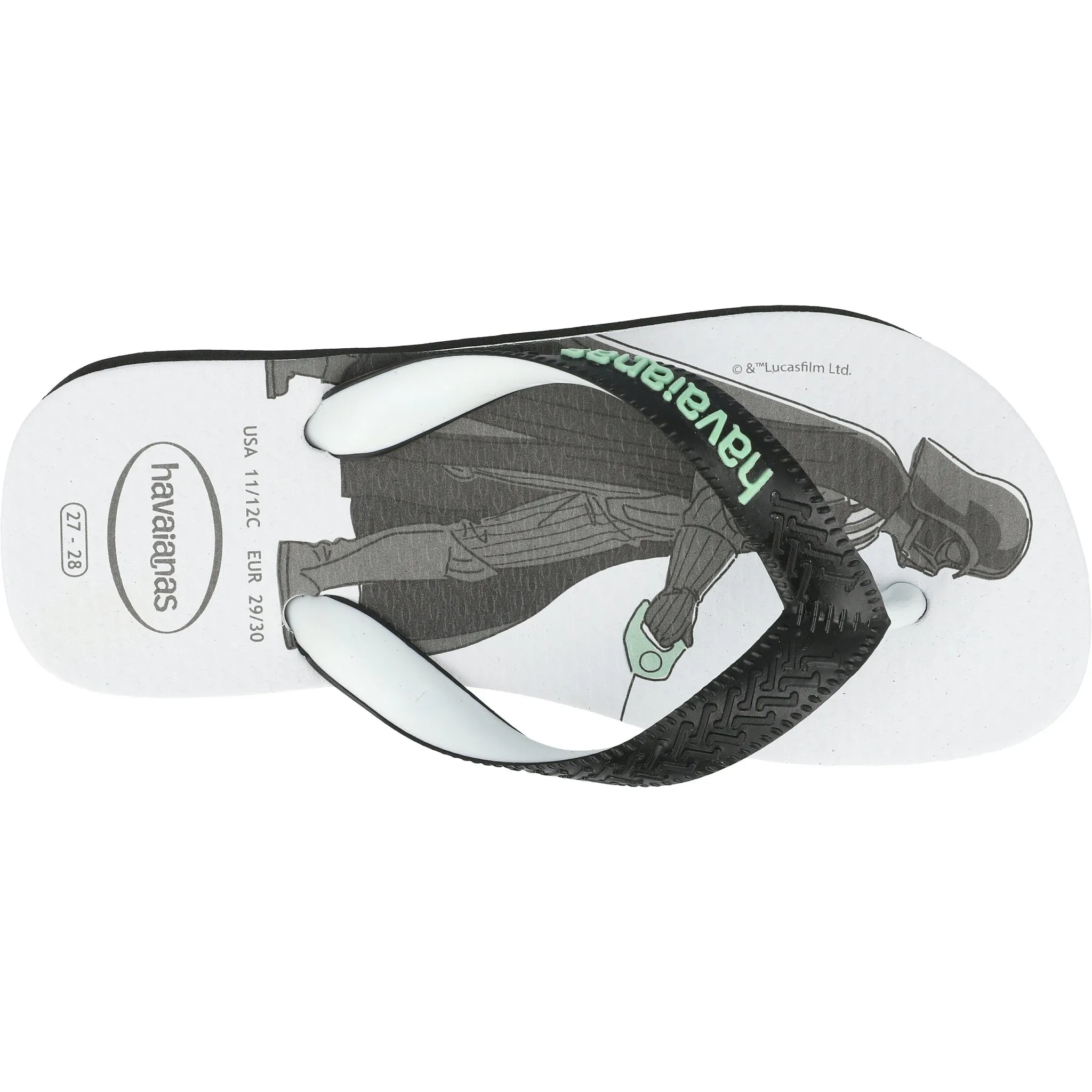 Havaianas Kids Top Star Wars Flip Flops Black