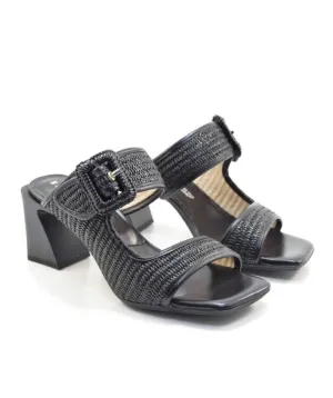 Hispanitas - RHV254048 Black Raffia Mule