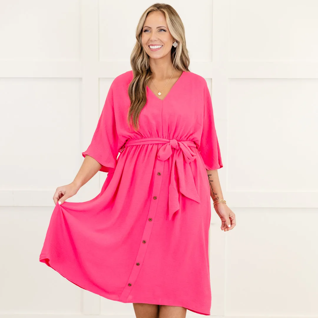 Hopelessly Yours Dress, Hot Pink