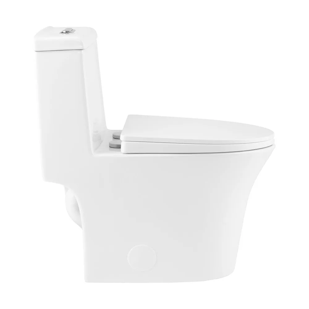 Hugo One Piece Elongated Dual Flush Toilet 1.1 / 1.6 gpf