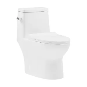 Ivy One-Piece Elongated Toilet Left Side Flush, 10" Rough-In 1.28 gpf