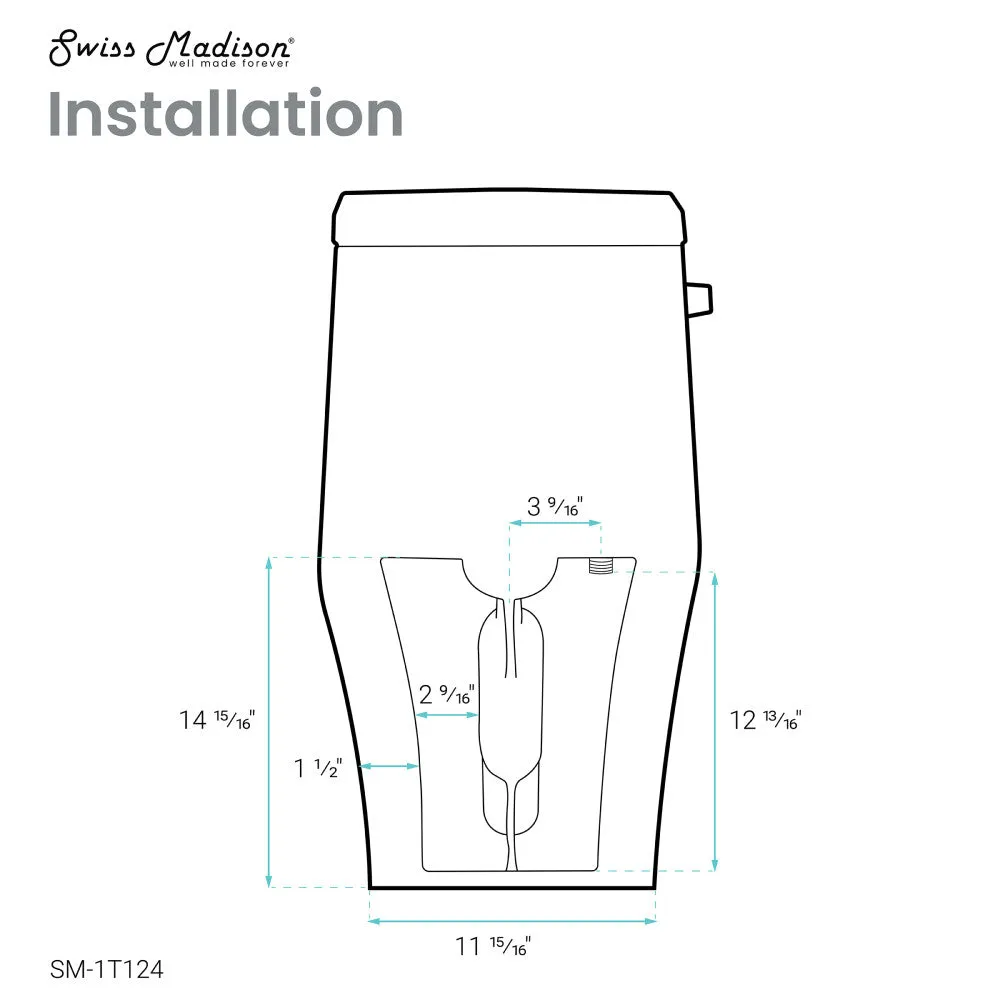 Ivy One-Piece Elongated Toilet Left Side Flush, 10" Rough-In 1.28 gpf