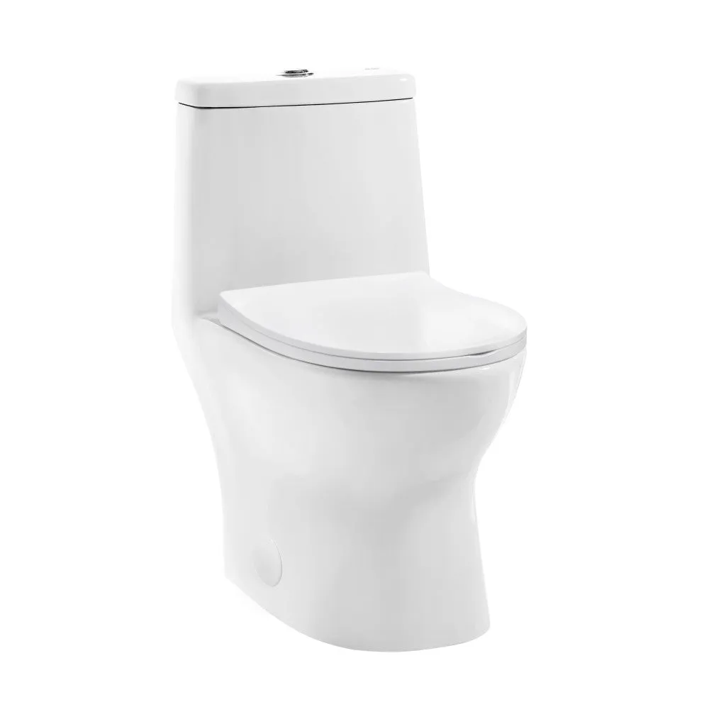 Ivy One-Piece Elongated Toilet Vortex Dual-Flush 1.1/1.6 gpf