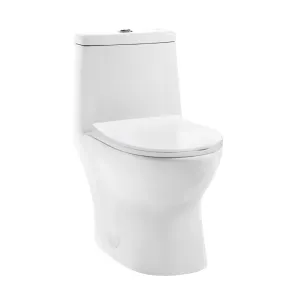 Ivy One-Piece Elongated Toilet Vortex Dual-Flush 1.1/1.6 gpf