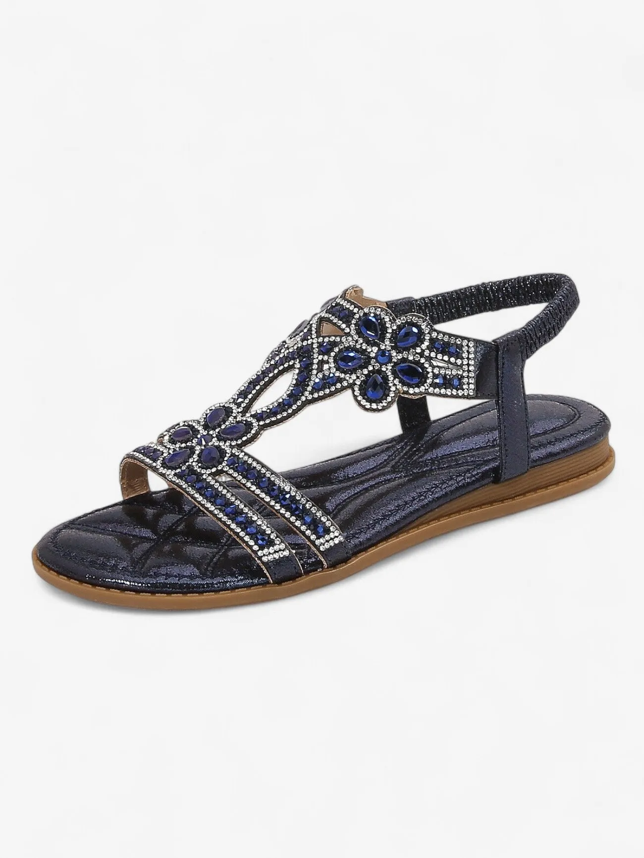 Jada | Women's Flat Summer Slip On Open Toe Sandals