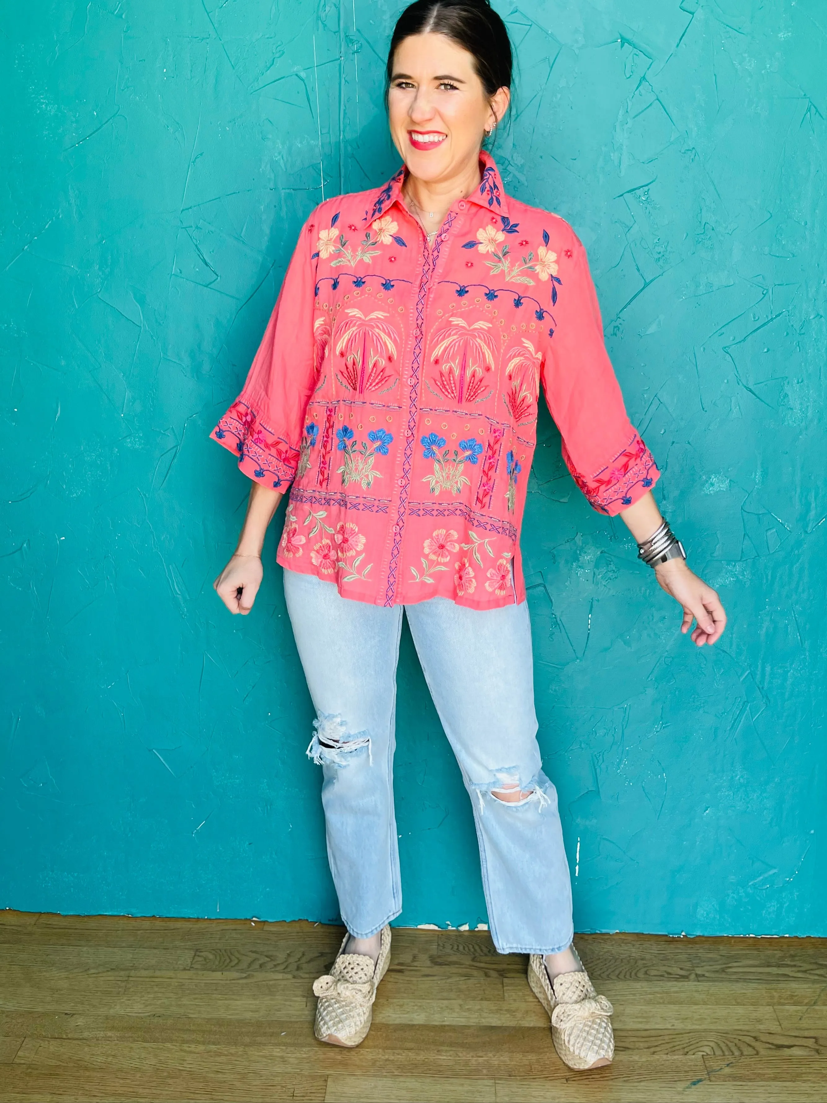Kimono Sleeve Shirt - Isla
