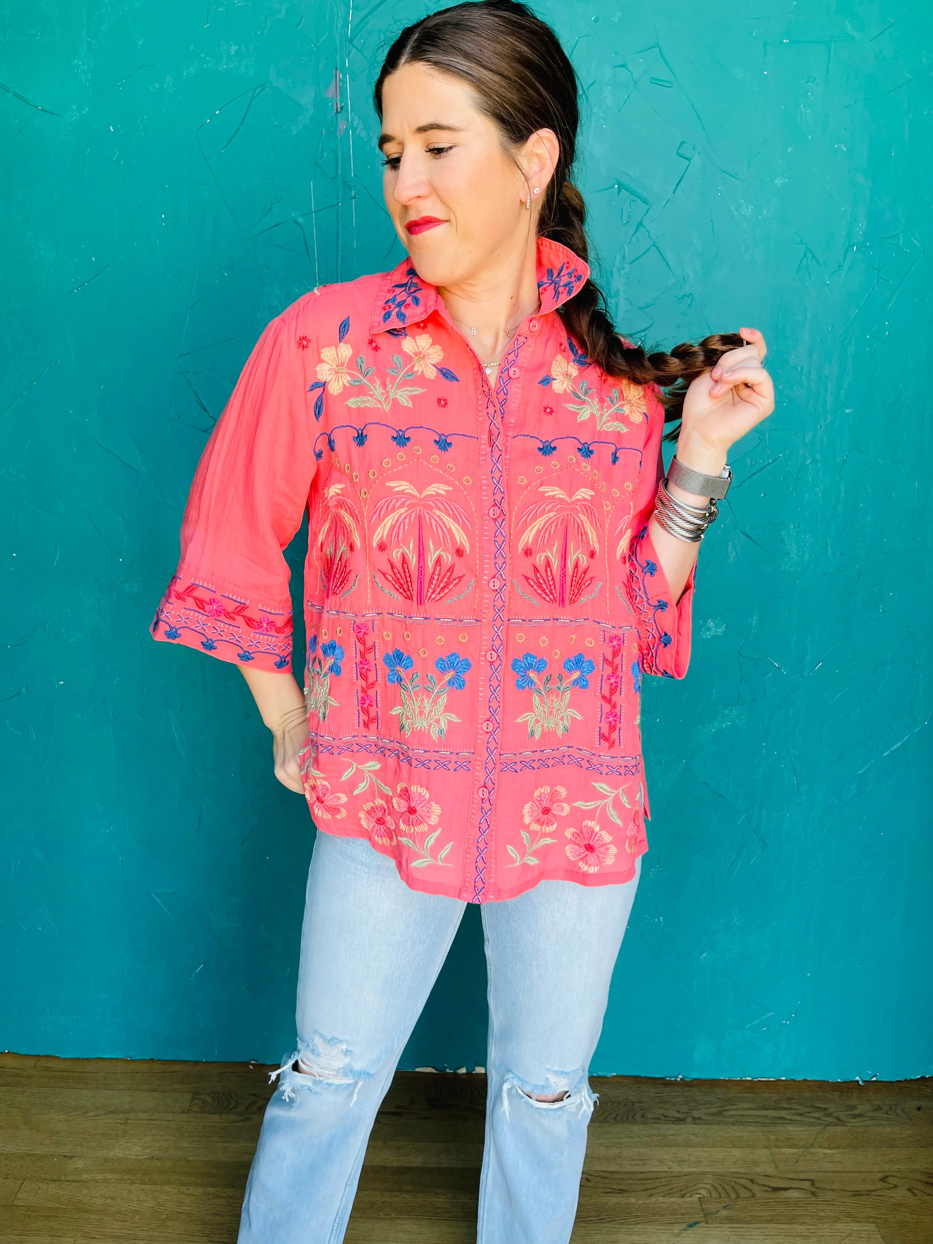 Kimono Sleeve Shirt - Isla