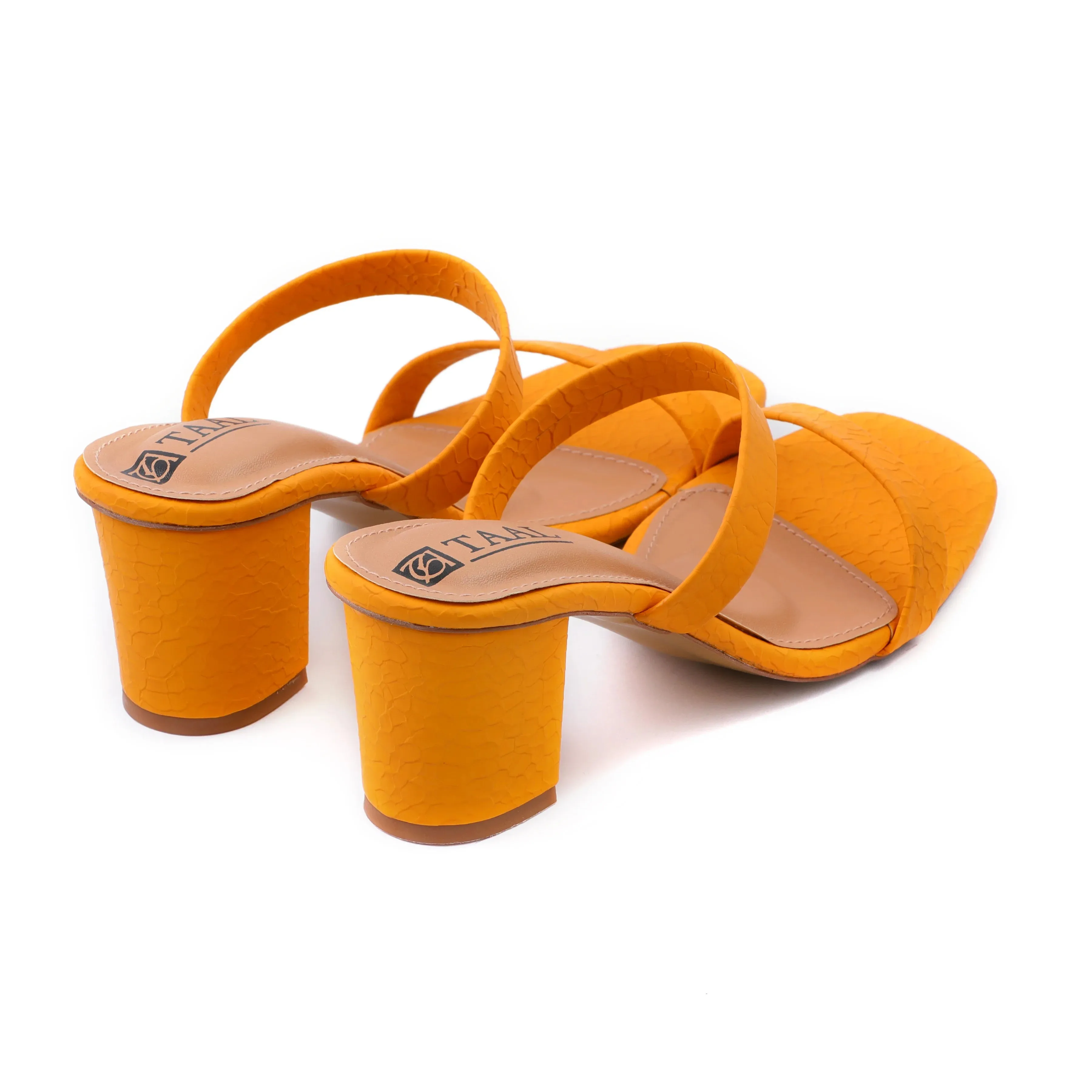 Leela Yellow women heels