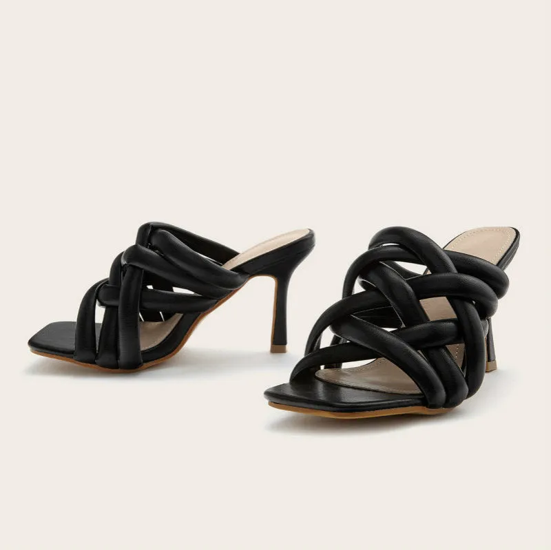 Lola Criss Cross Woven Mule