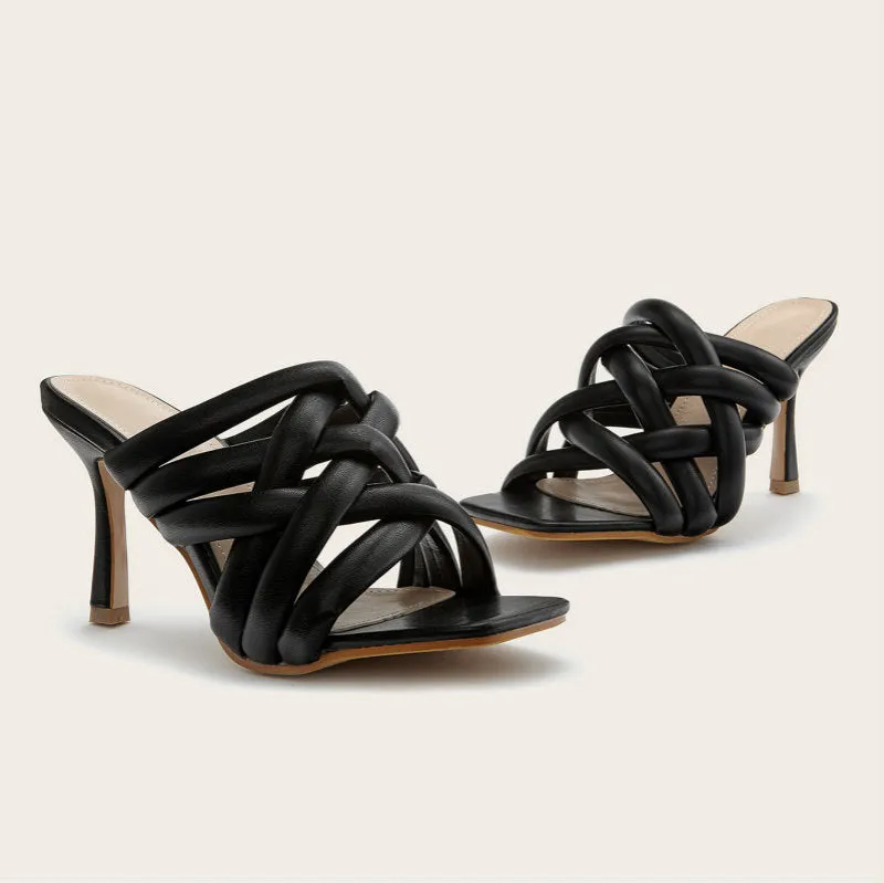 Lola Criss Cross Woven Mule
