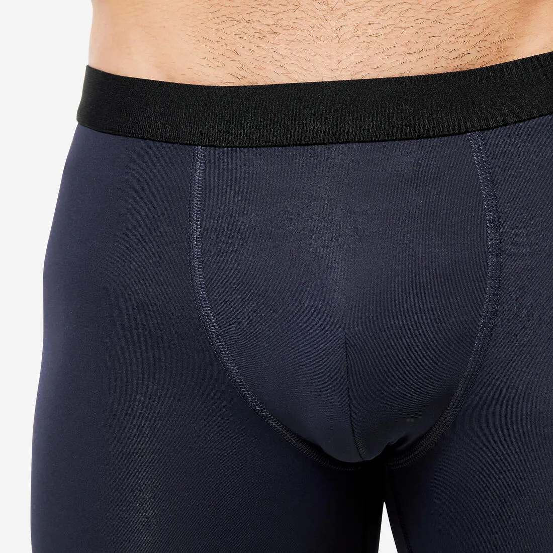 Lot de 3 boxers respirants en microfibre Homme, Bleu foncé