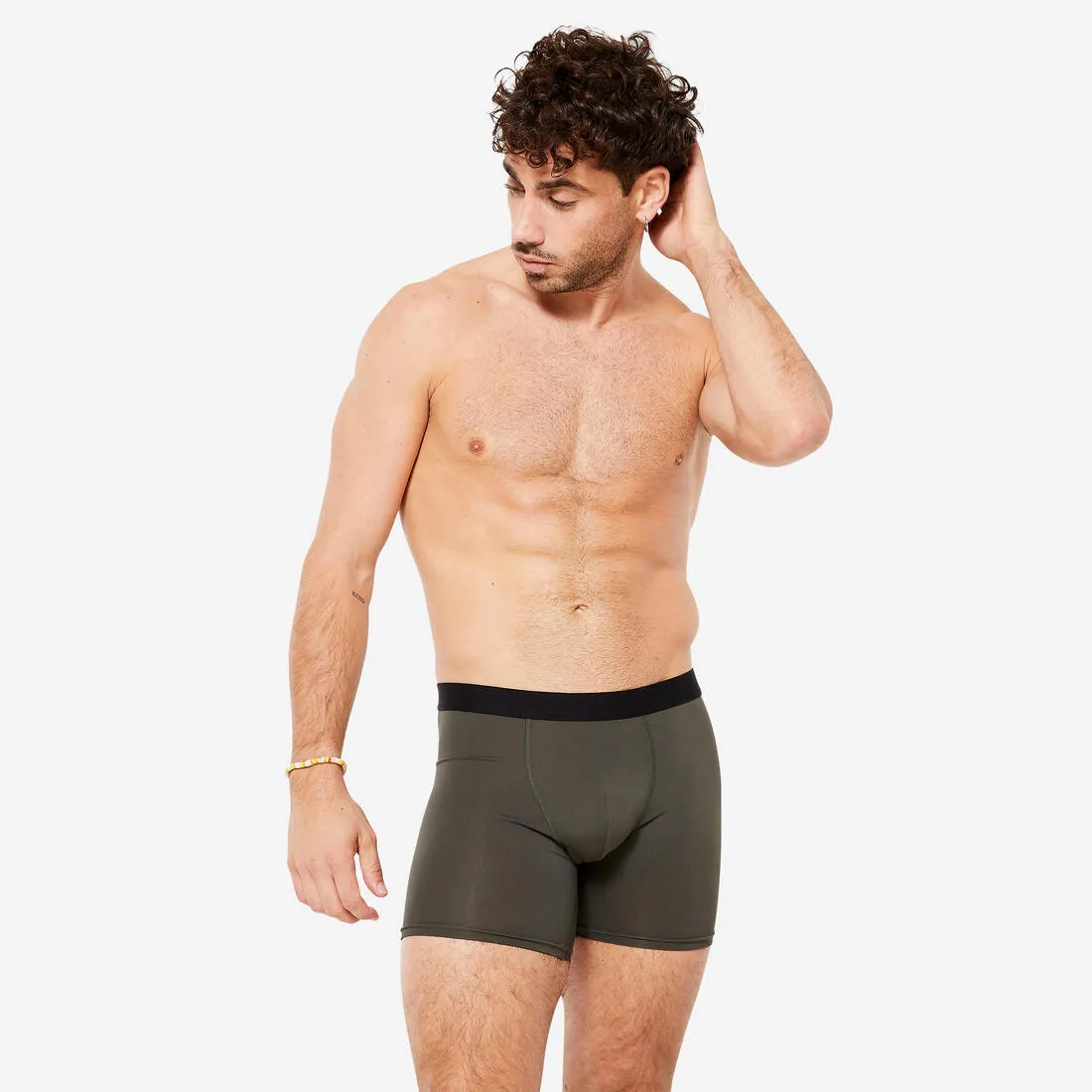 Lot de 3 boxers respirants en microfibre Homme, Bleu foncé