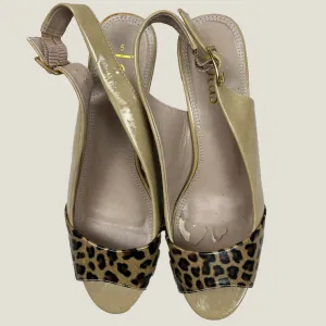Lotus Patent Leather Open Toe Wedge Sandal 5