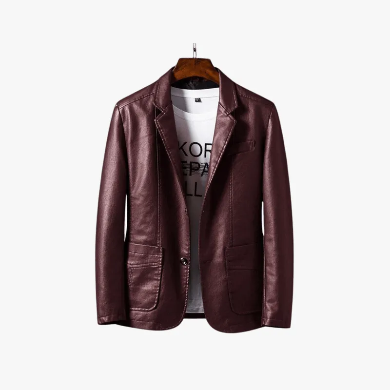 Mason | Mens Casual Leather Blazer Jacket – Sleek Modern Style