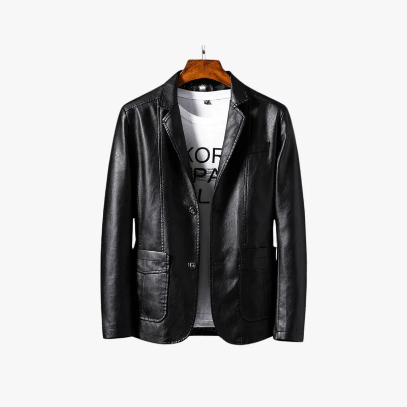 Mason | Mens Casual Leather Blazer Jacket – Sleek Modern Style