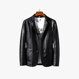 Mason | Mens Casual Leather Blazer Jacket – Sleek Modern Style