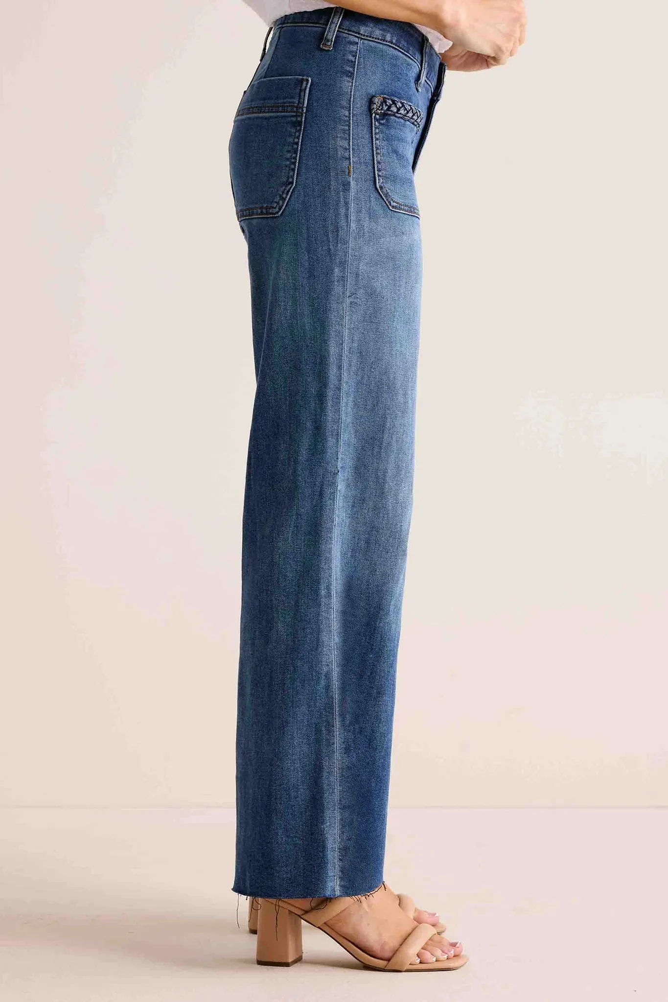 Meg Jeans Braided Front Pocket by KUT from the Kloth