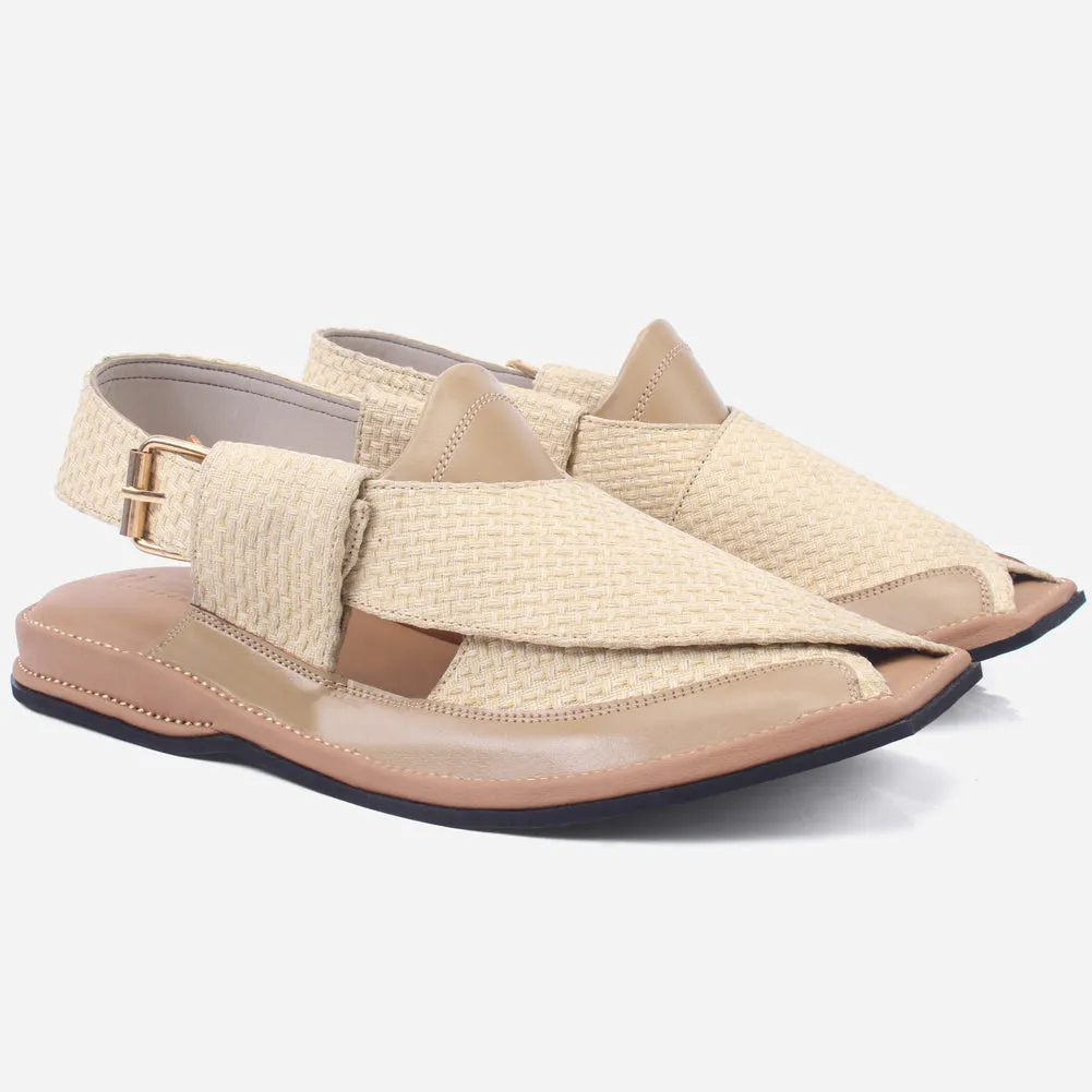 Mens "ASHY" Leather Peshawari Sandals