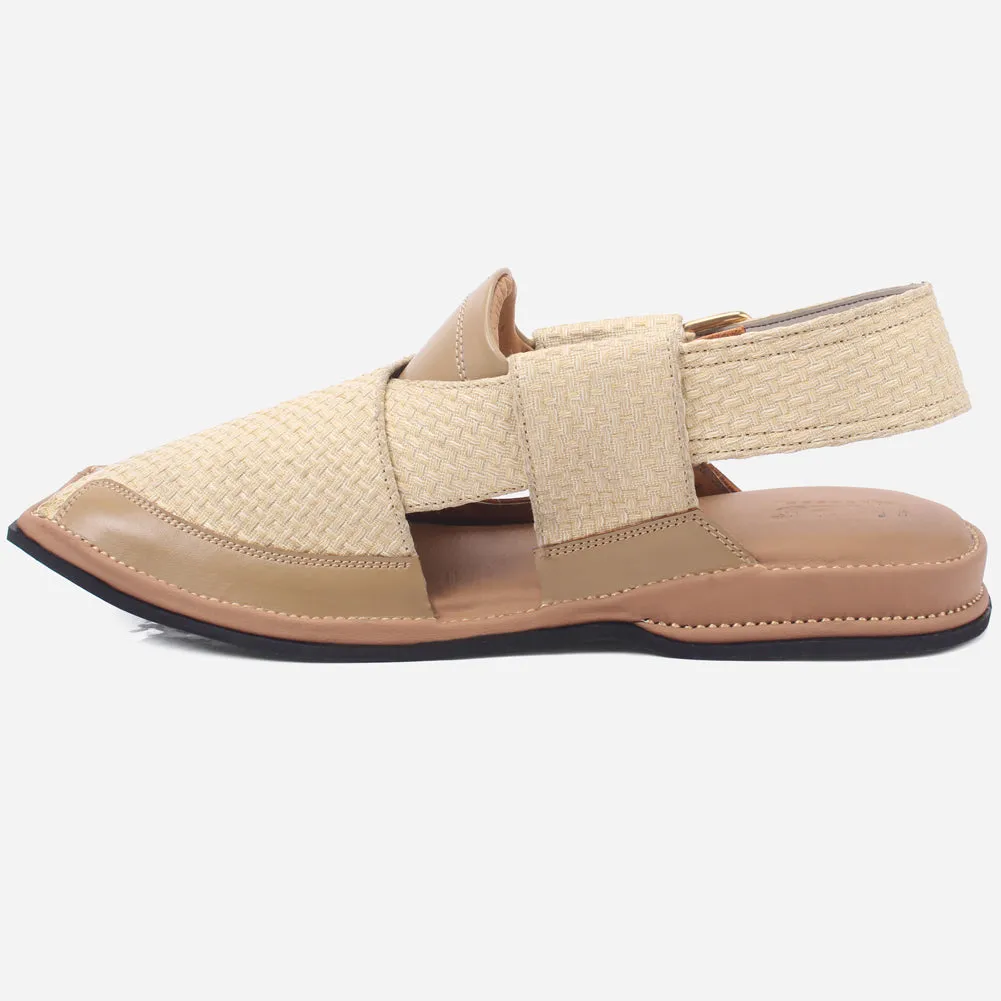 Mens "ASHY" Leather Peshawari Sandals