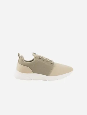Men's Vegan Hemp Sneakers | Beige & Green