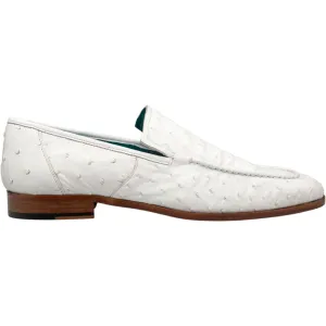 Mezlan Men’s Menor White Genuine Ostrich Slip-On