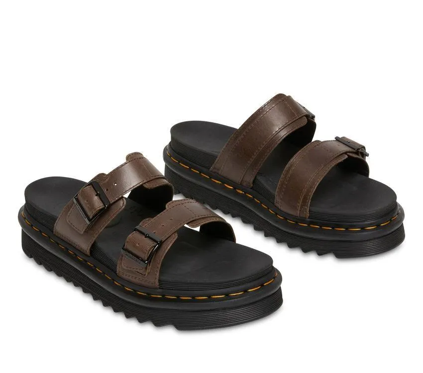 Myles Slide Sandal - Dark Brown