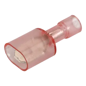 Narva Fully Insulated Male Blade Terminals (Red 6.3mm Tab) - Pack of 50 - 56111