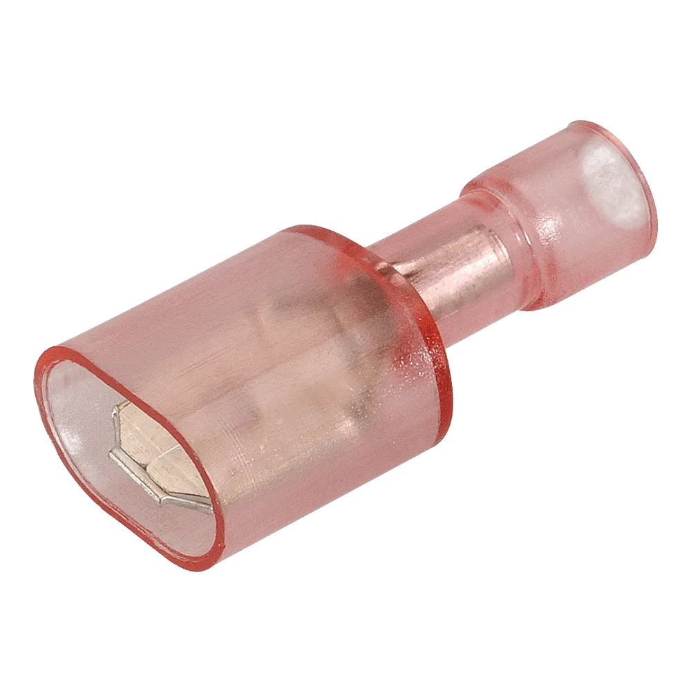Narva Fully Insulated Male Blade Terminals (Red 6.3mm Tab) - Pack of 50 - 56111