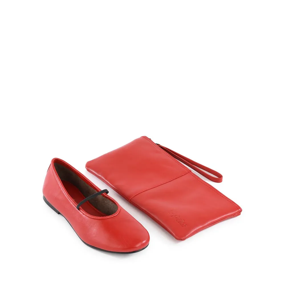 Neon Moon Ballet Flats - Cherry