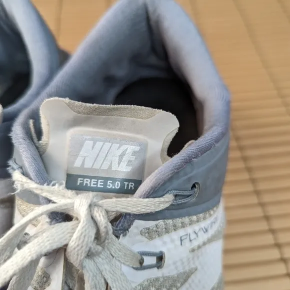 Nike Free Trainer 5.0 V6 White Dove Grey Running Flywire Sz 11.5 Mens 719922-110