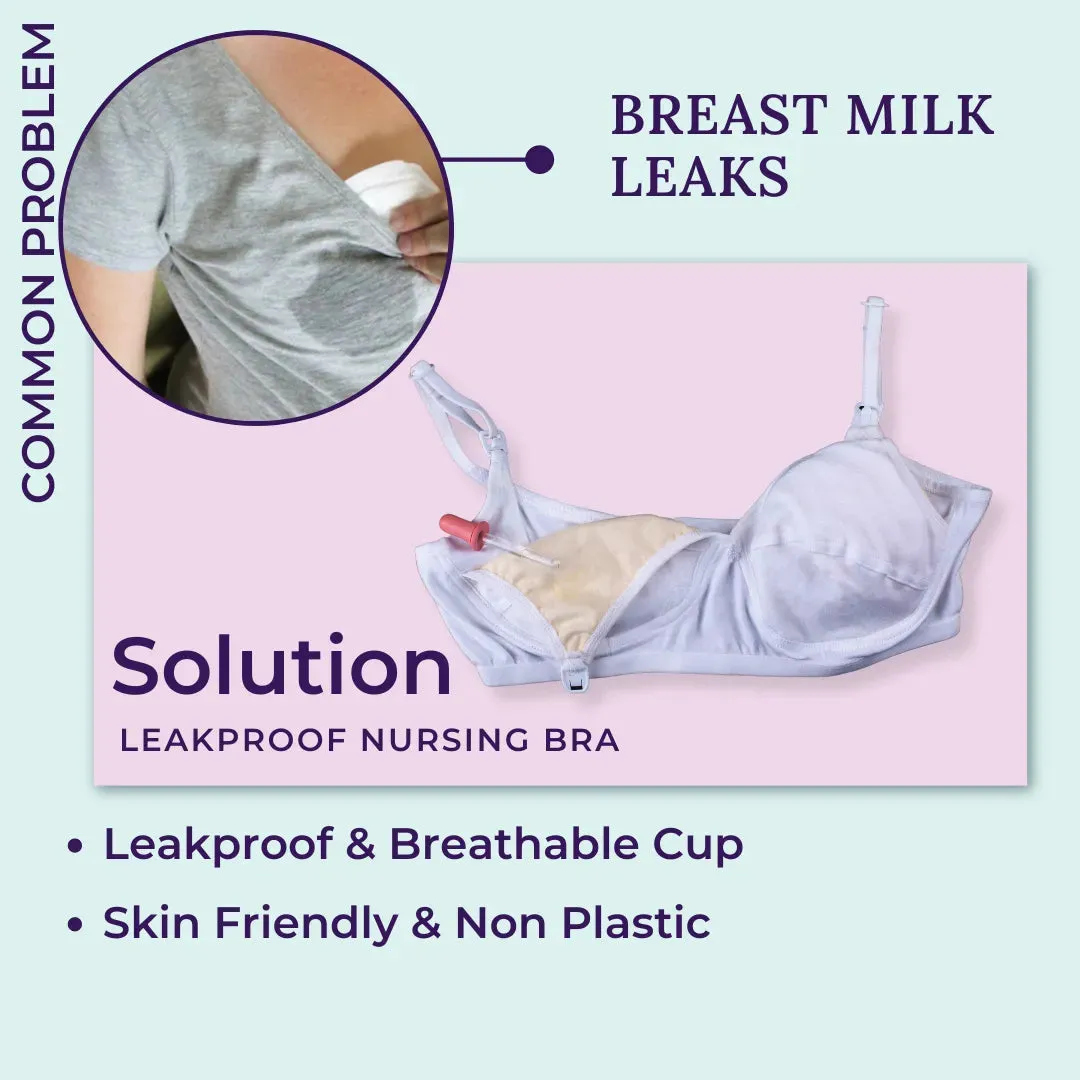 Nursing Feeding Bra | Prevents leaks | Comfy Bra