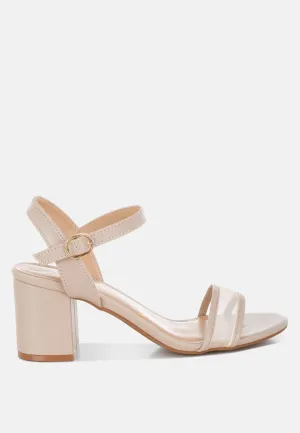 Orpina Mesh Pin Buckle Block Heels