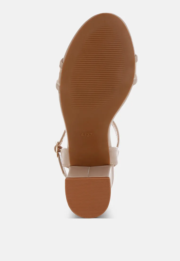 Orpina Mesh Pin Buckle Block Heels