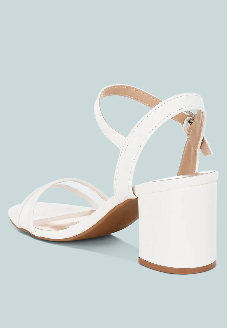 Orpina Mesh Pin Buckle Block Heels