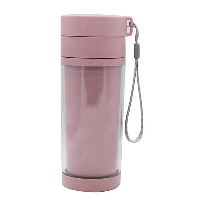 Portable Clear Insulated Tea Cup