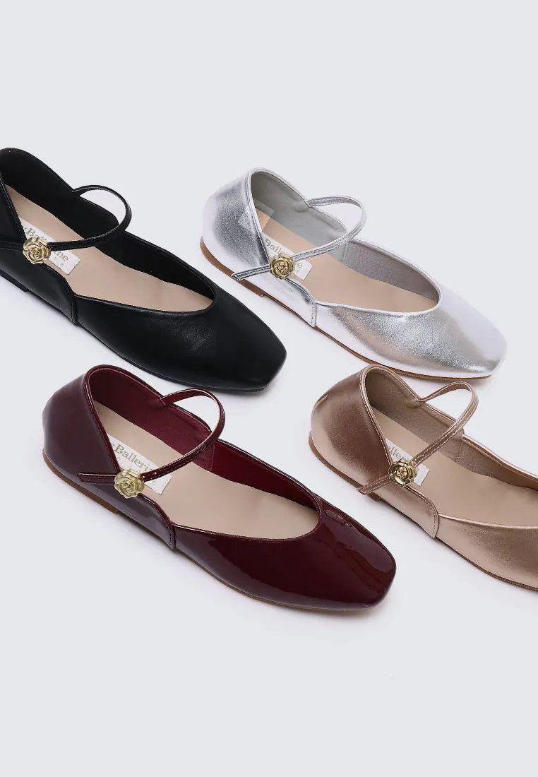 Pétale De Rose Comfy Ballerina In Rose Gold