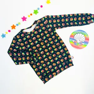Ready To Ship 3-6M Christmas Puddings Long Sleeve Tee