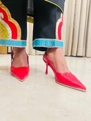 Red Charm Heels