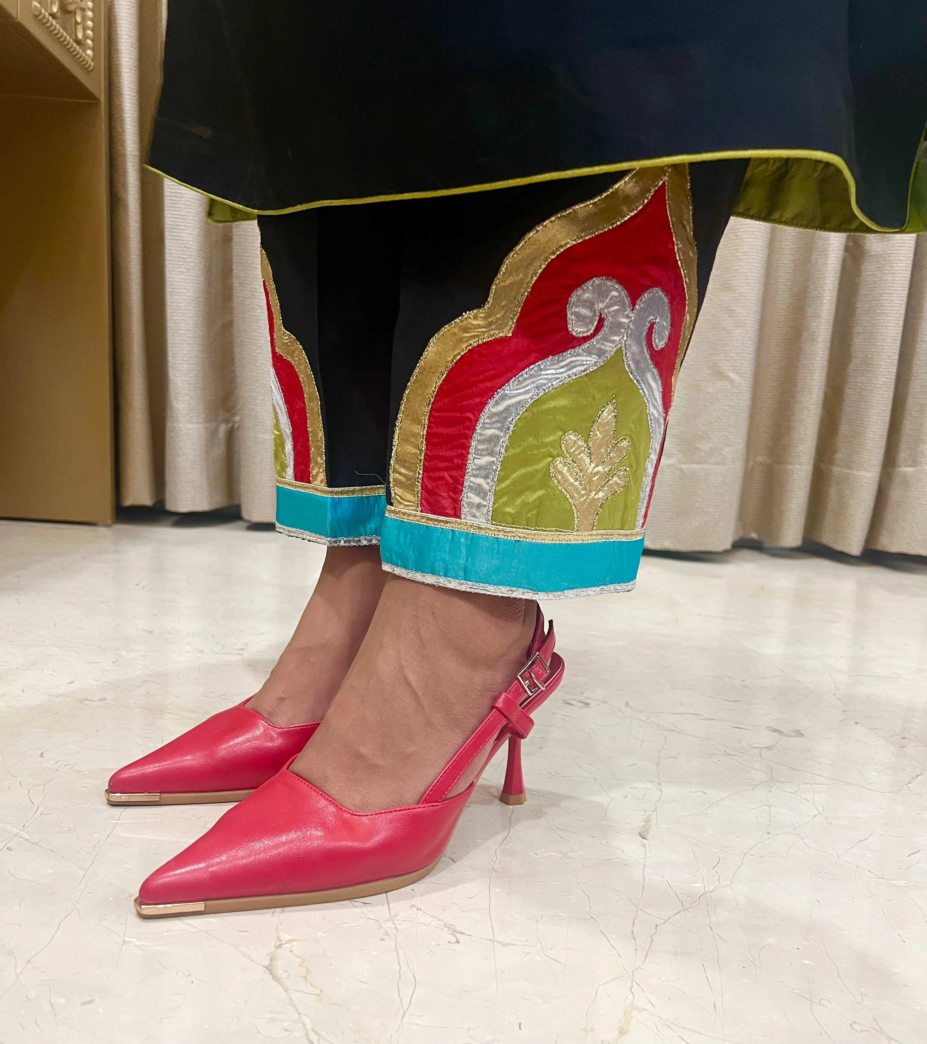 Red Charm Heels