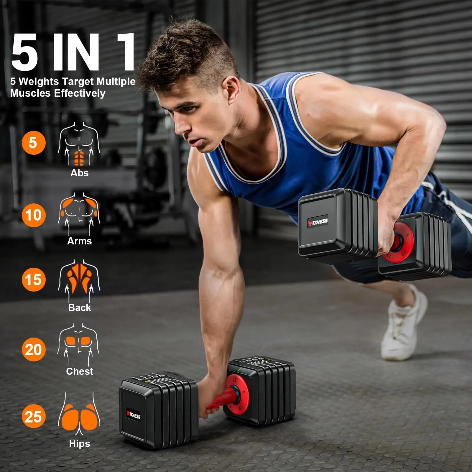 Rendpas Adjustable Dumbbells Set