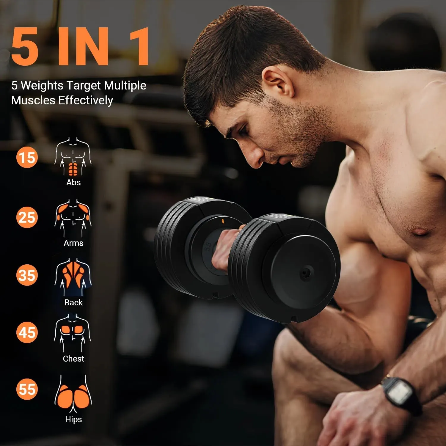 Rendpas Adjustable Dumbbells Set
