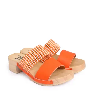 ROCCO KNOT SANDALS   ORANGE NATURAL